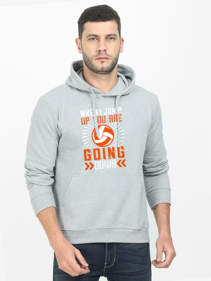 grey printed sweatshirt - 17939201 -  Zoom Image - 0