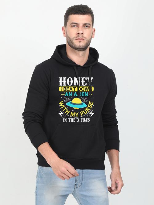 black printed sweatshirt - 17939233 -  Standard Image - 0