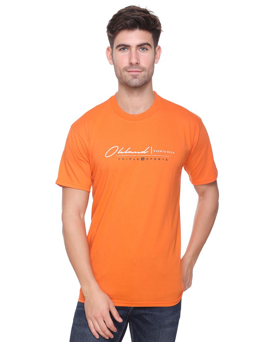 orange printed t-shirt - 17939336 - Zoom Image - 0