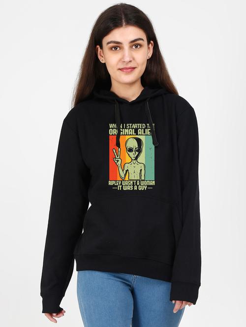 graphic printed hooded sweatshirt - 17939735 - Standard Image - 0
