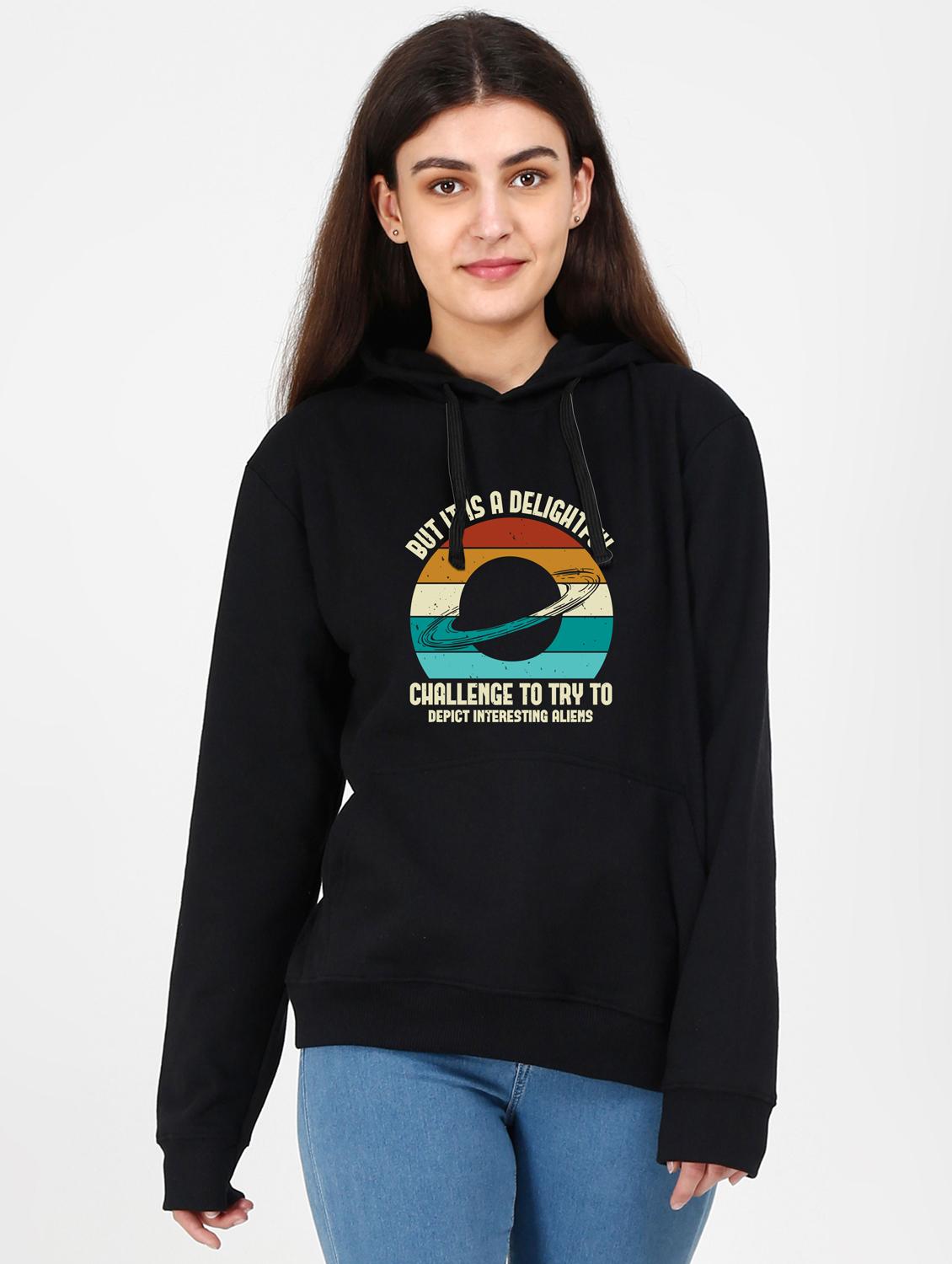 graphic printed hooded sweatshirt - 17939738 - Zoom Image - 0