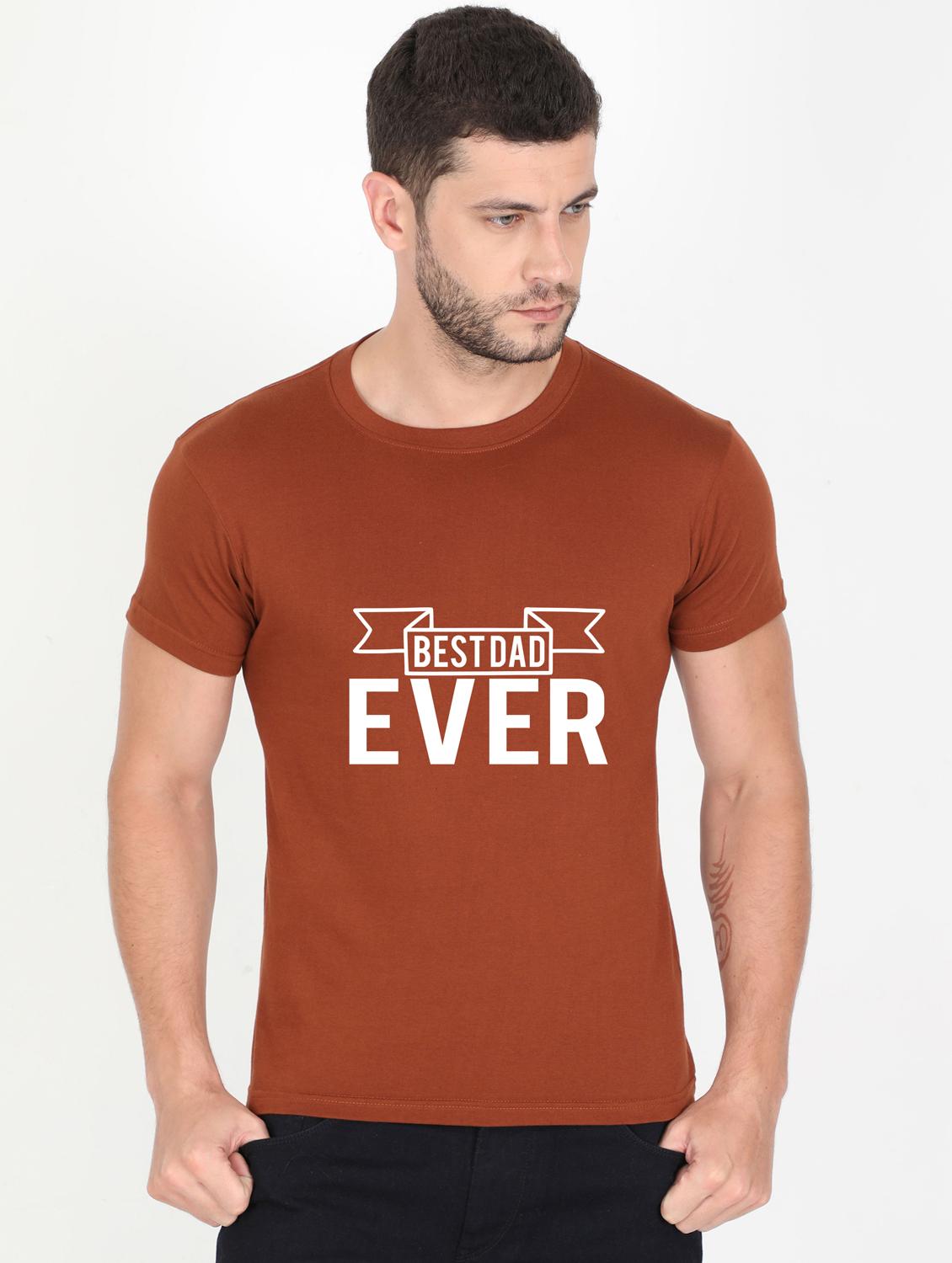 brown printed t-shirt - 17940069 - Zoom Image - 0