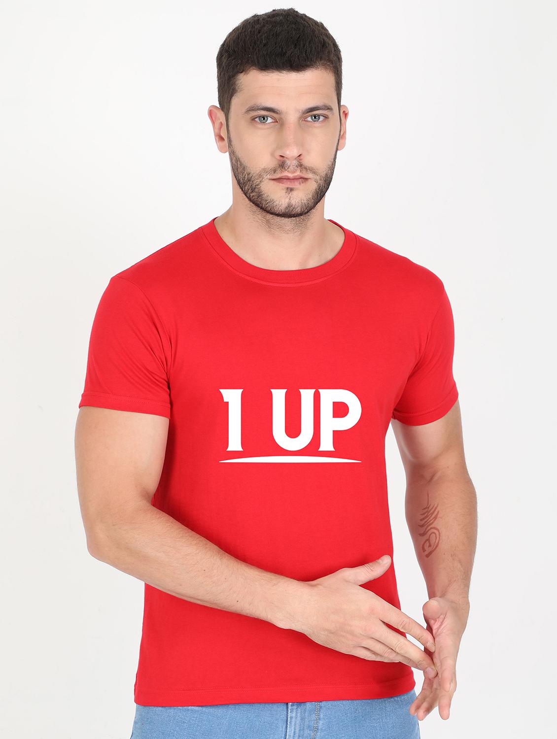red printed t-shirt - 17940183 - Zoom Image - 0