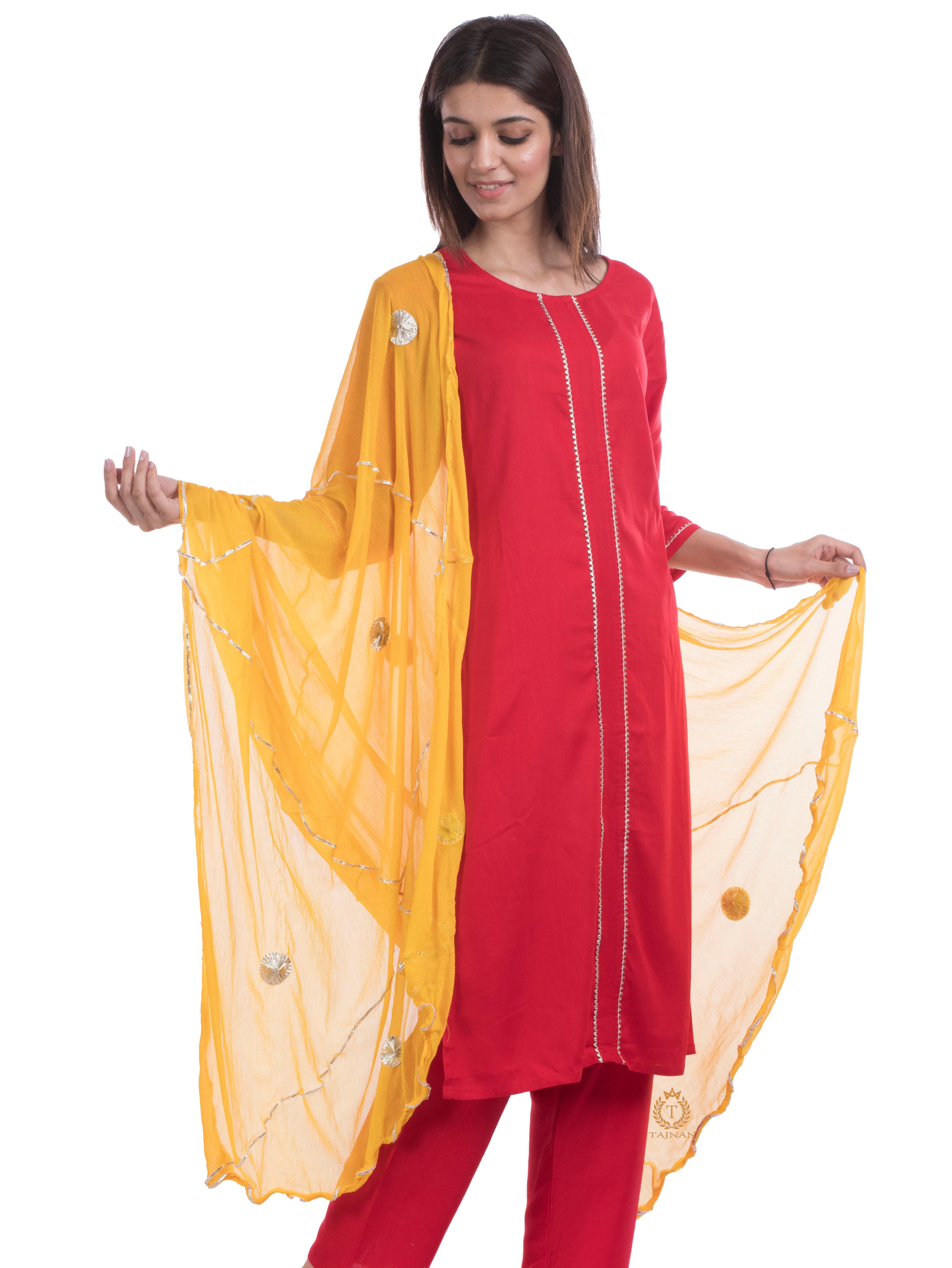 tajnan straight red rayon suit set - 17947905 - Zoom Image - 0
