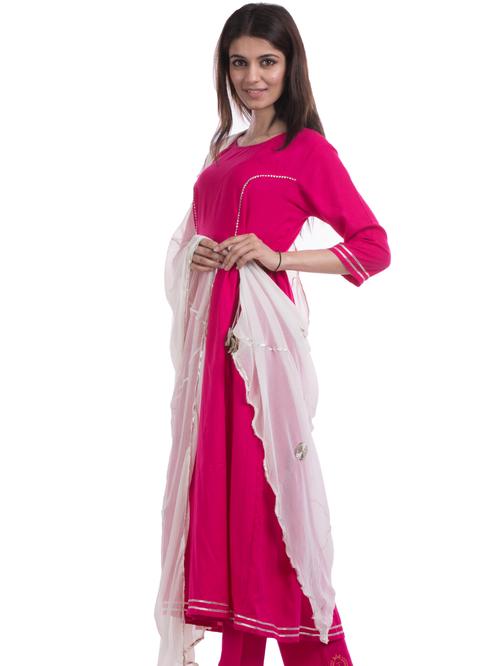 tajnan pink rayon women ethnic set - 17947936 - Standard Image - 0