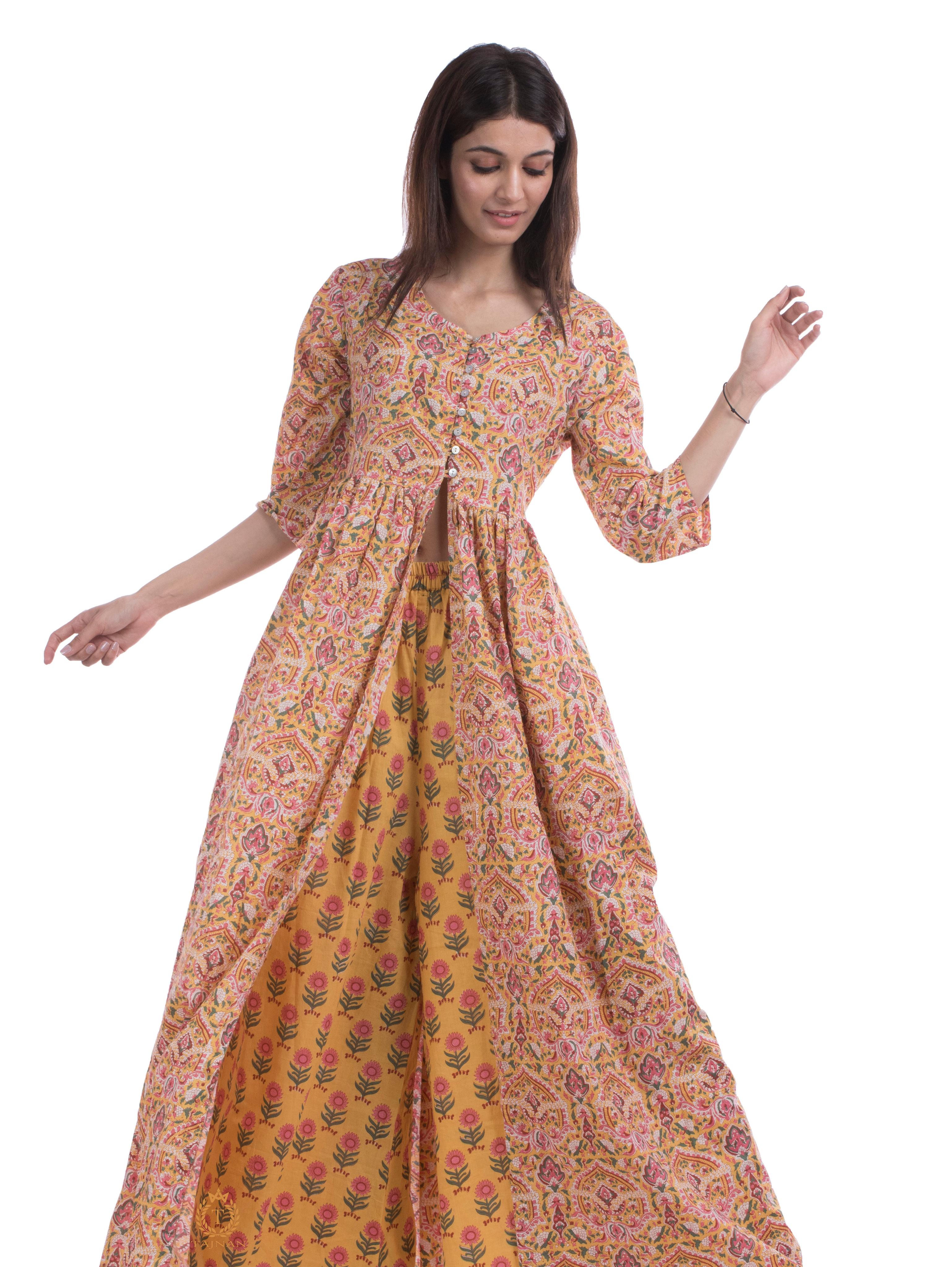 tajnan women cotton printed kurta palazo - 17947941 - Zoom Image - 0
