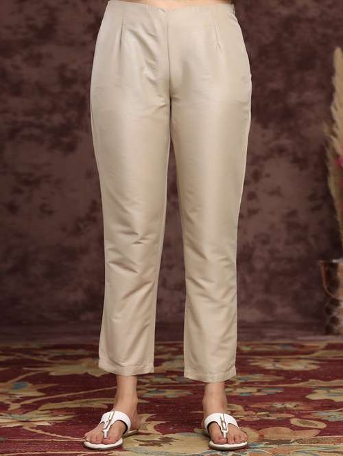 women solid tapered pant - 17948293 -  Standard Image - 0