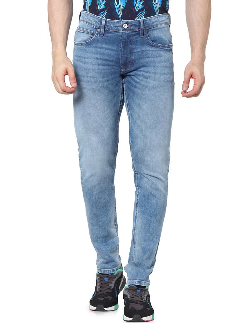 blue heavy washed denim jeans - 17948345 - Zoom Image - 0