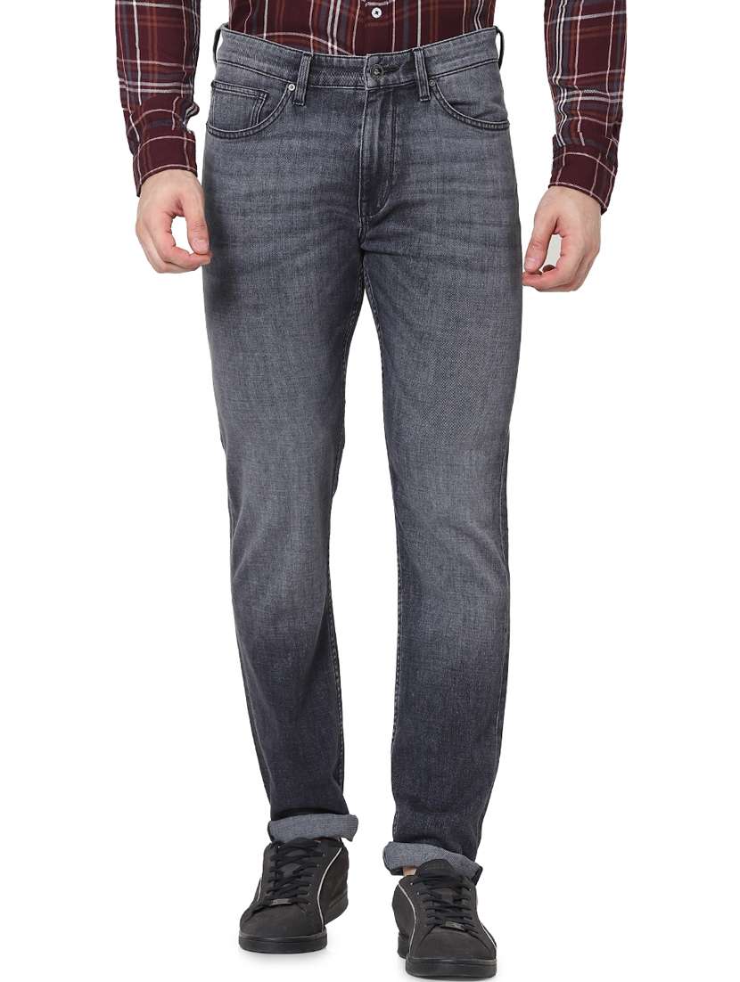 black heavy washed denim jeans - 17948350 - Zoom Image - 0