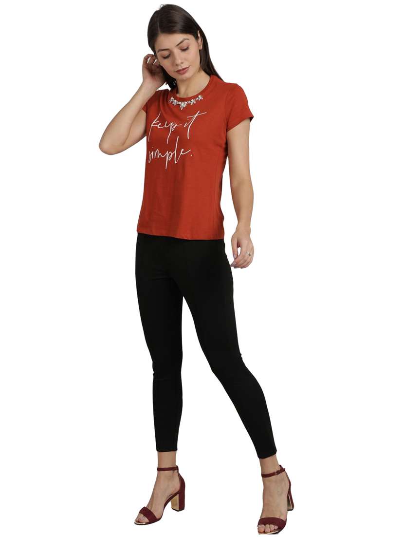 Buy online Mid Rise Solid Lycra Jegging 