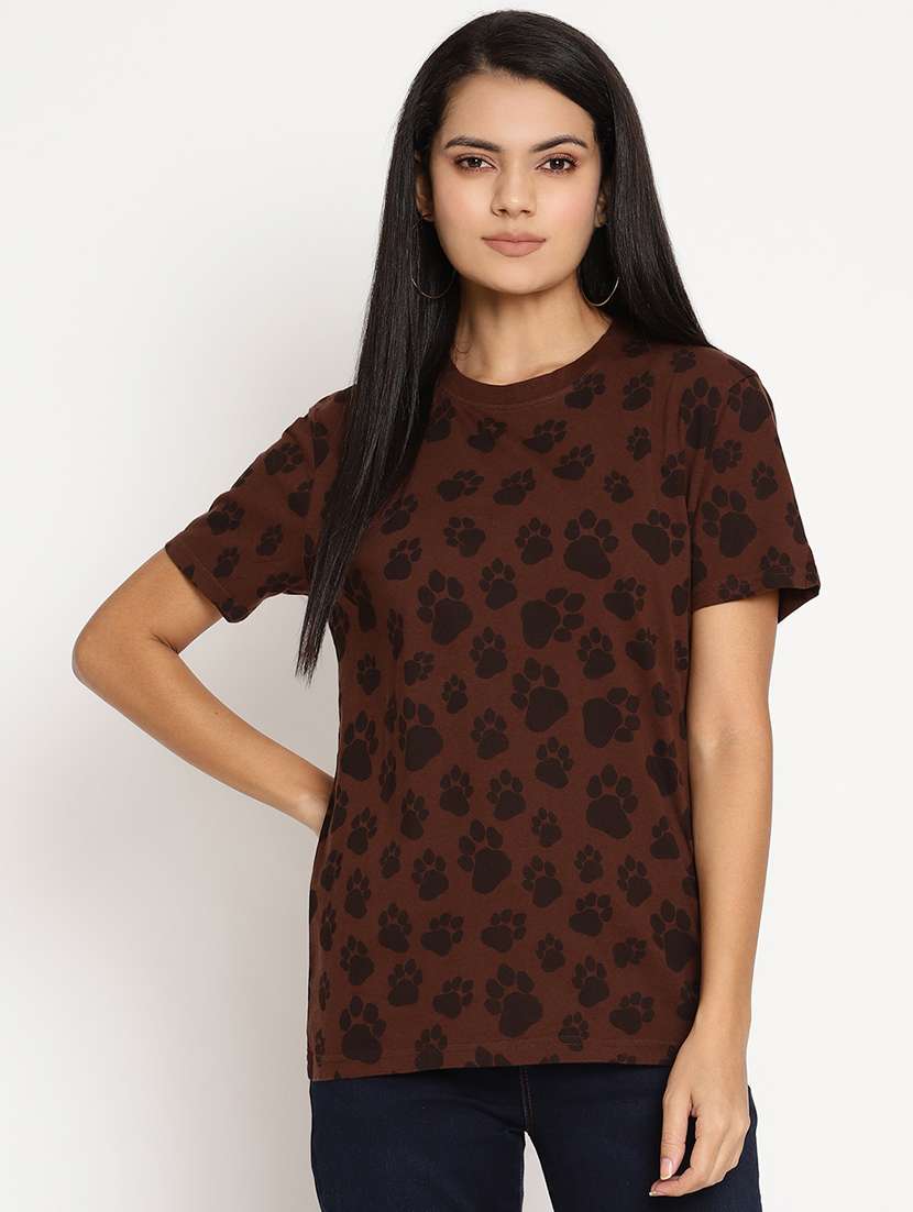women's all over print crew neck t-shirt - 17949680 -  Zoom Image - 0