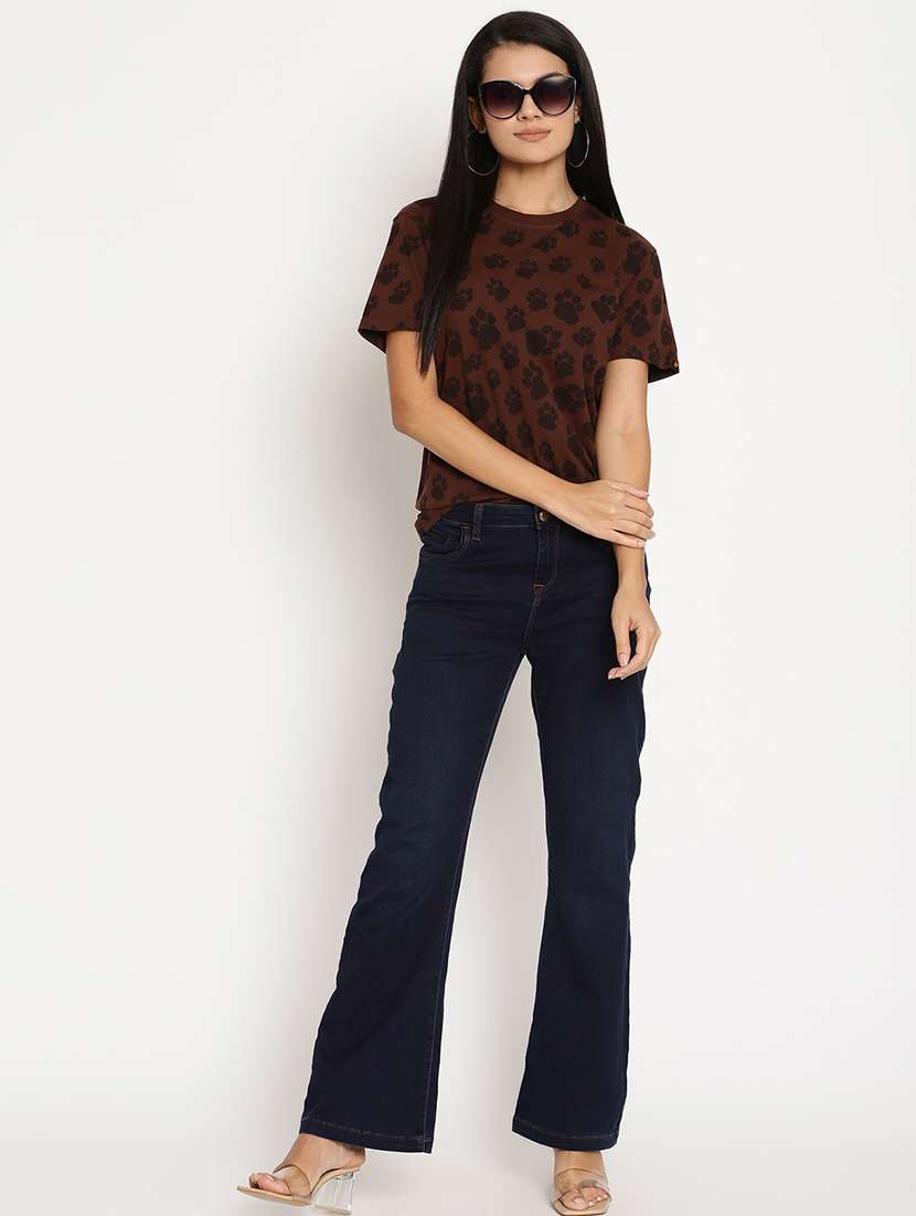 women's all over print crew neck t-shirt - 17949680 - Standard Image - 3