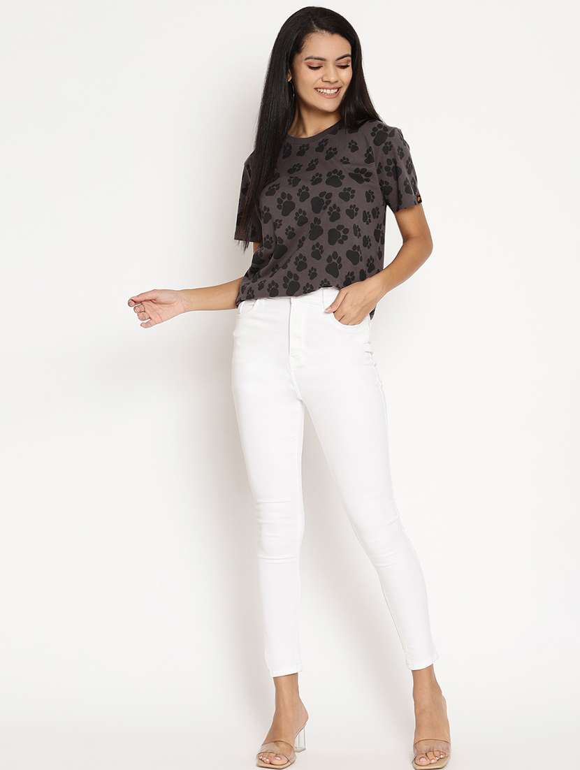 women's all over print round neck t-shirt - 17949681 -  Standard Image - 3