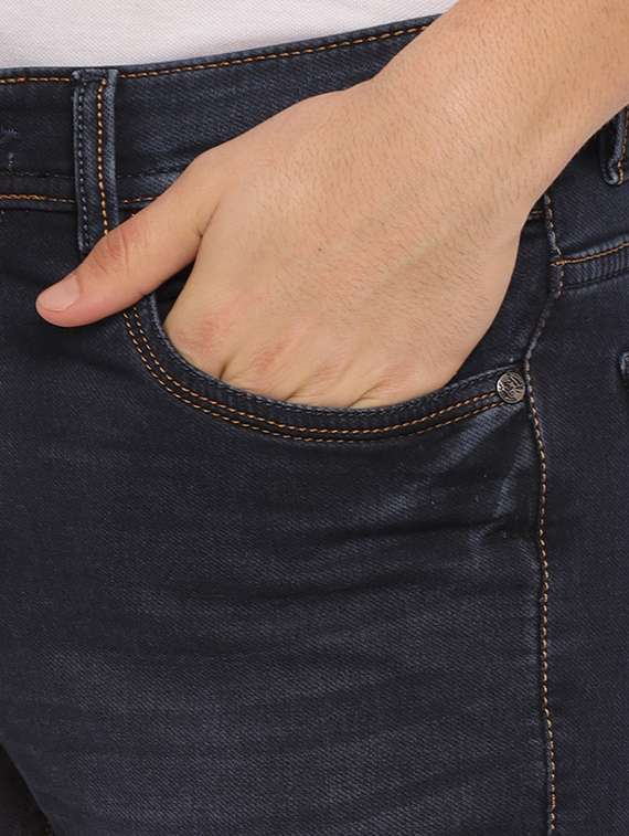 dark blue light washed denim jeans - 17949721 - Standard Image - 3