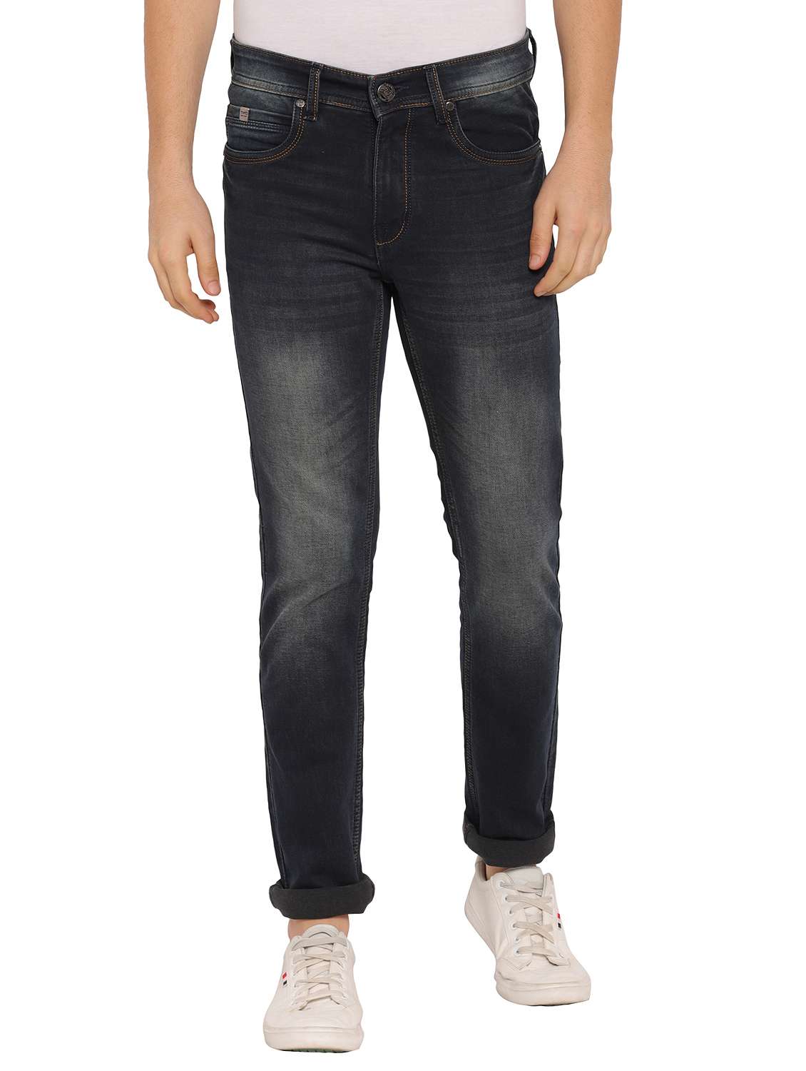 grey light washed denim jeans - 17949723 - Zoom Image - 0