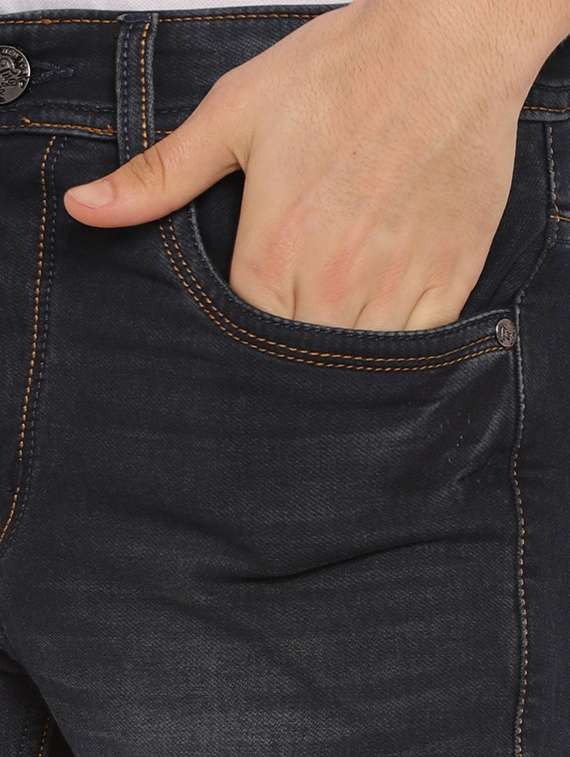 grey light washed denim jeans - 17949723 - Standard Image - 3
