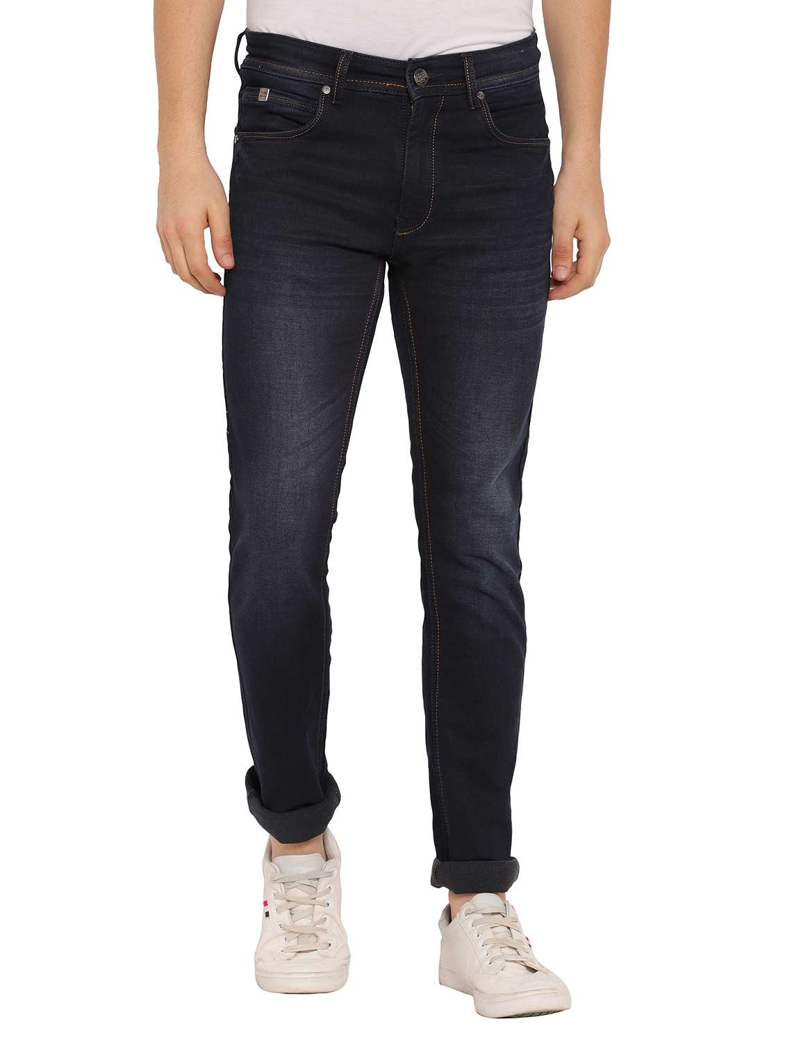 dark blue light washed denim jeans - 17949724 -  Zoom Image - 0