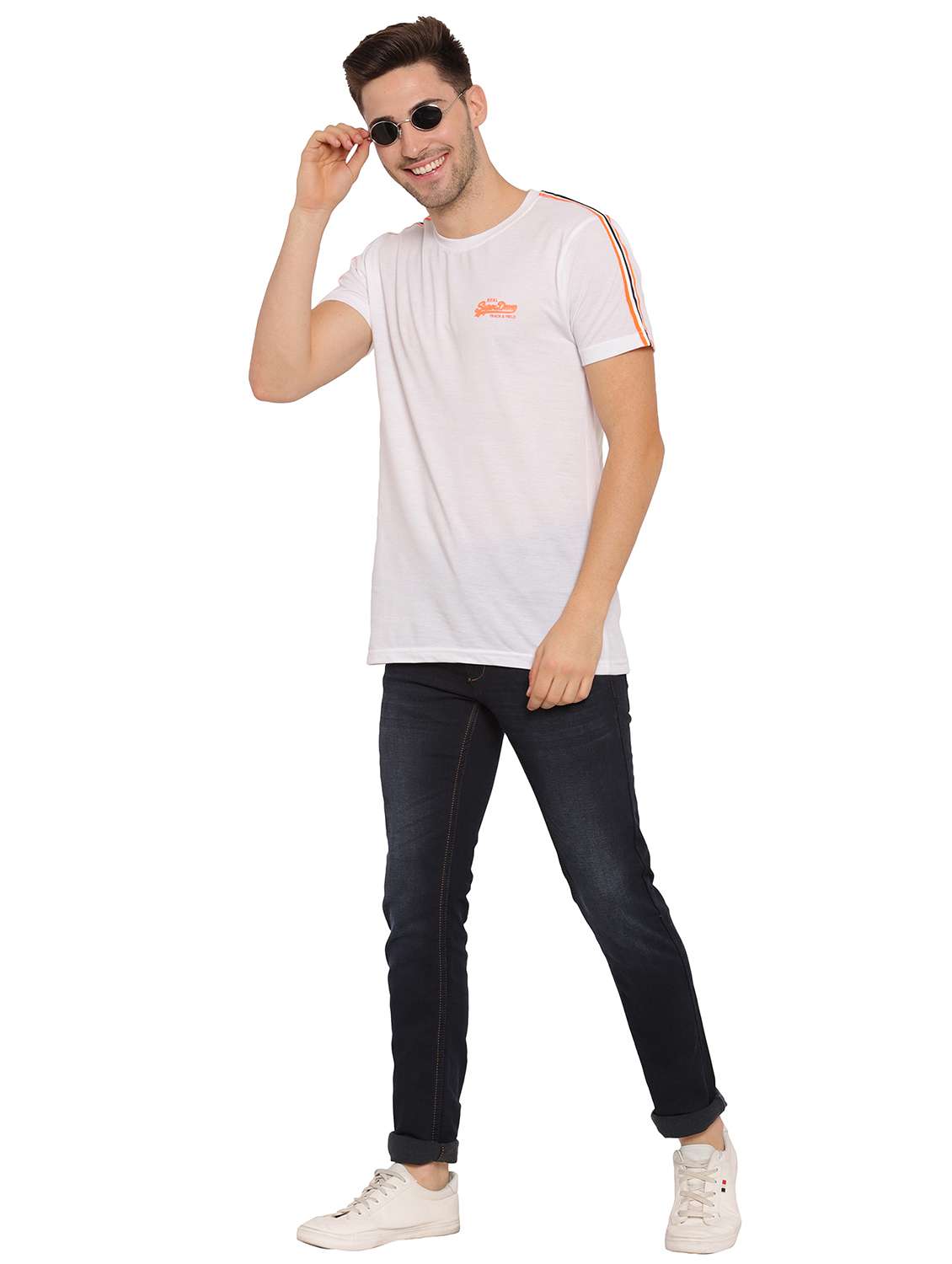 dark blue light washed denim jeans - 17949724 - Standard Image - 3