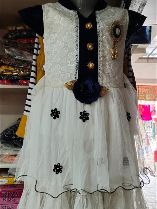kids frock net flower print - 17955634 - Standard Image - 0