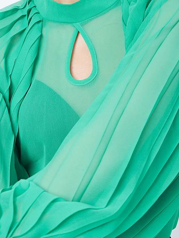 bishop sleeved sheer top  - 17955710 -  Standard Image - 3