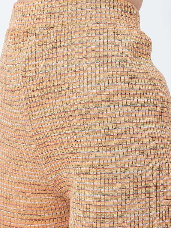 mock neck striped crop top and trouser set - 17956054 -  Standard Image - 3