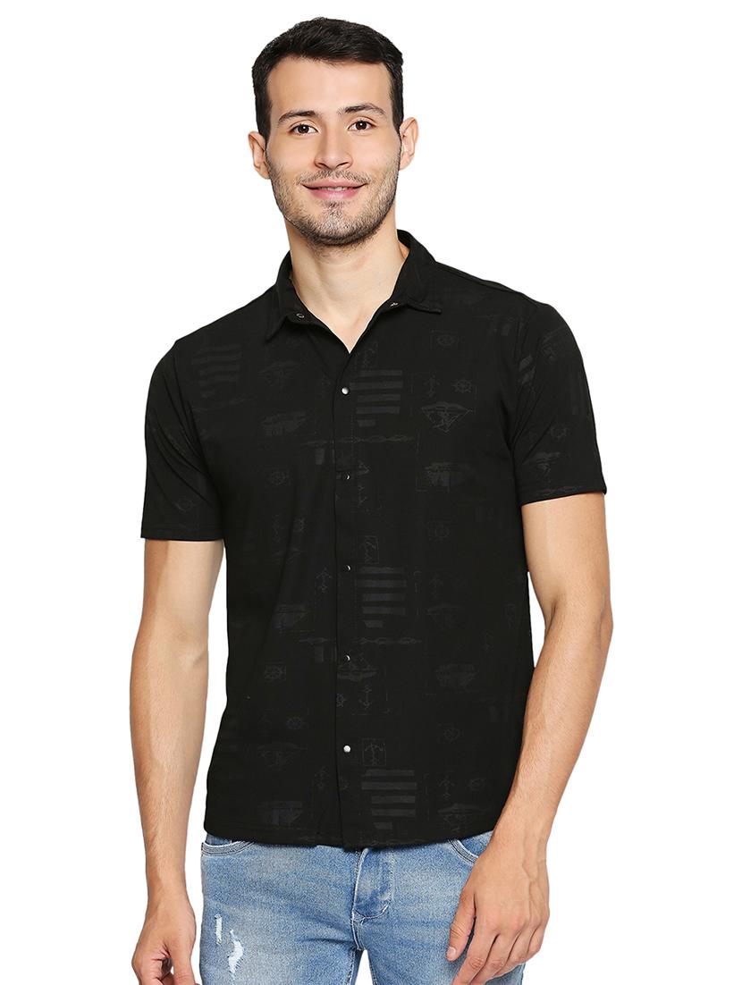black printed casual shirt - 17956313 - Zoom Image - 0