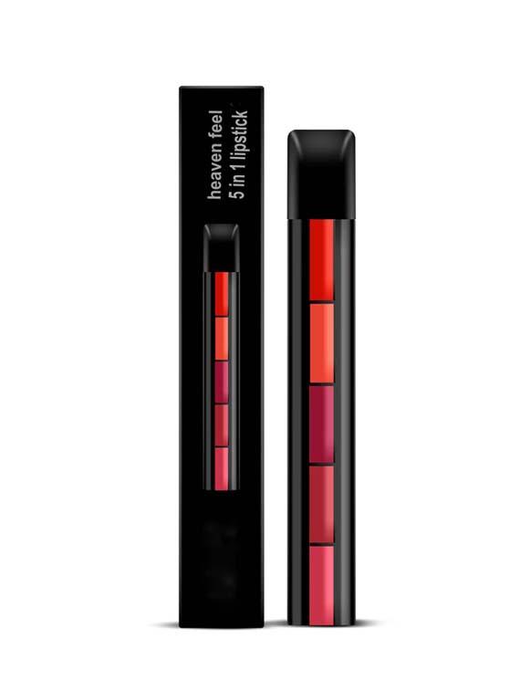 heaven feel 5 matte finish 5 in 1 lipstick (multicolor, 7.5 g) (fab 5, 7.5 g) - 17957172 - Zoom Image - 0