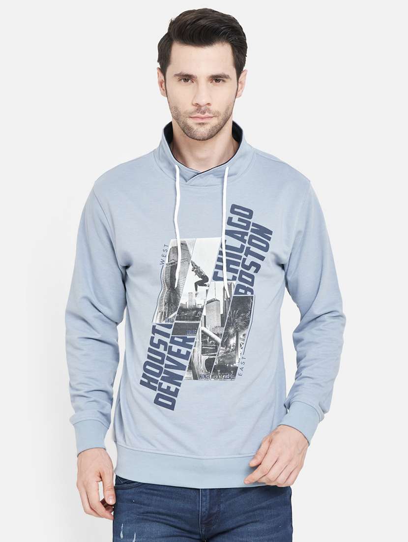 blue printed sweatshirt - 17957290 - Zoom Image - 0