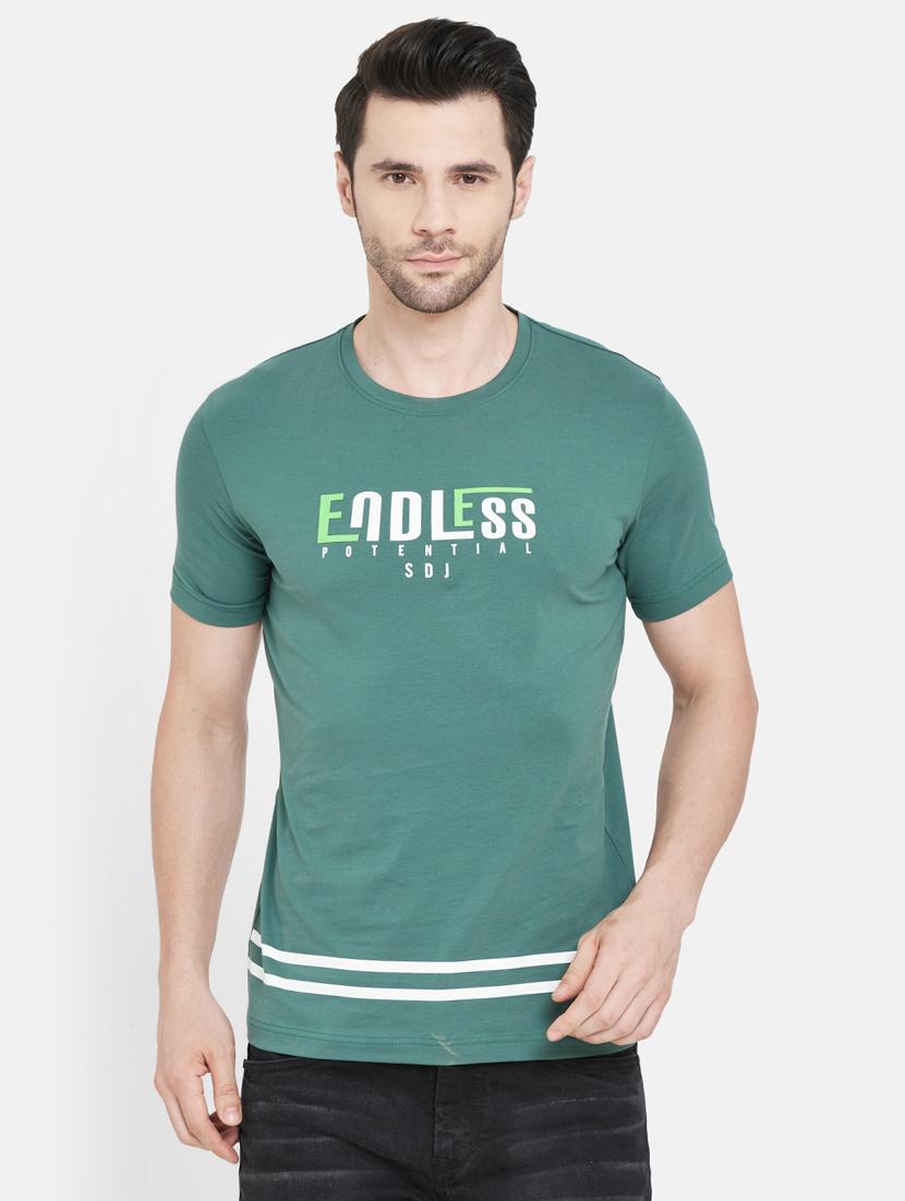 green printed t-shirt - 17957300 - Zoom Image - 0