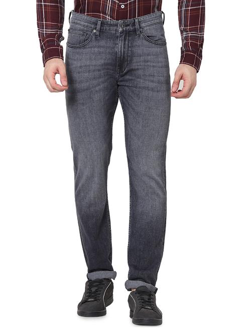 grey light washed denim jeans - 17959555 - Standard Image - 0