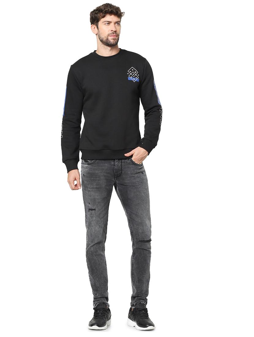 grey light washed ripped denim jeans - 17959560 - Standard Image - 3