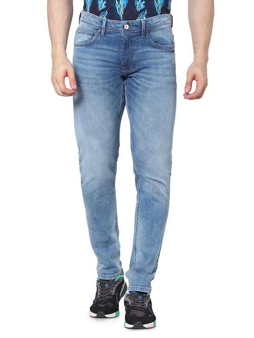 blue light washed denim jeans - 17959562 -  Standard Image - 0
