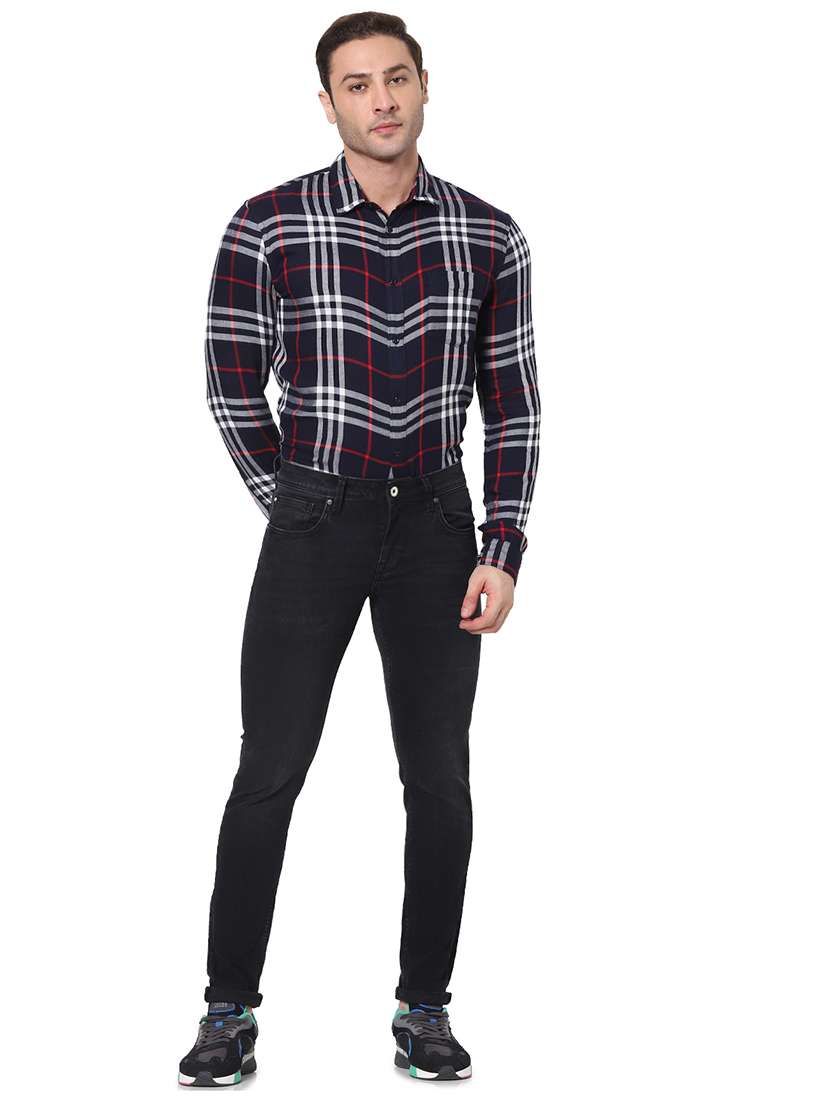 dark blue light washed denim jeans - 17959563 -  Standard Image - 3