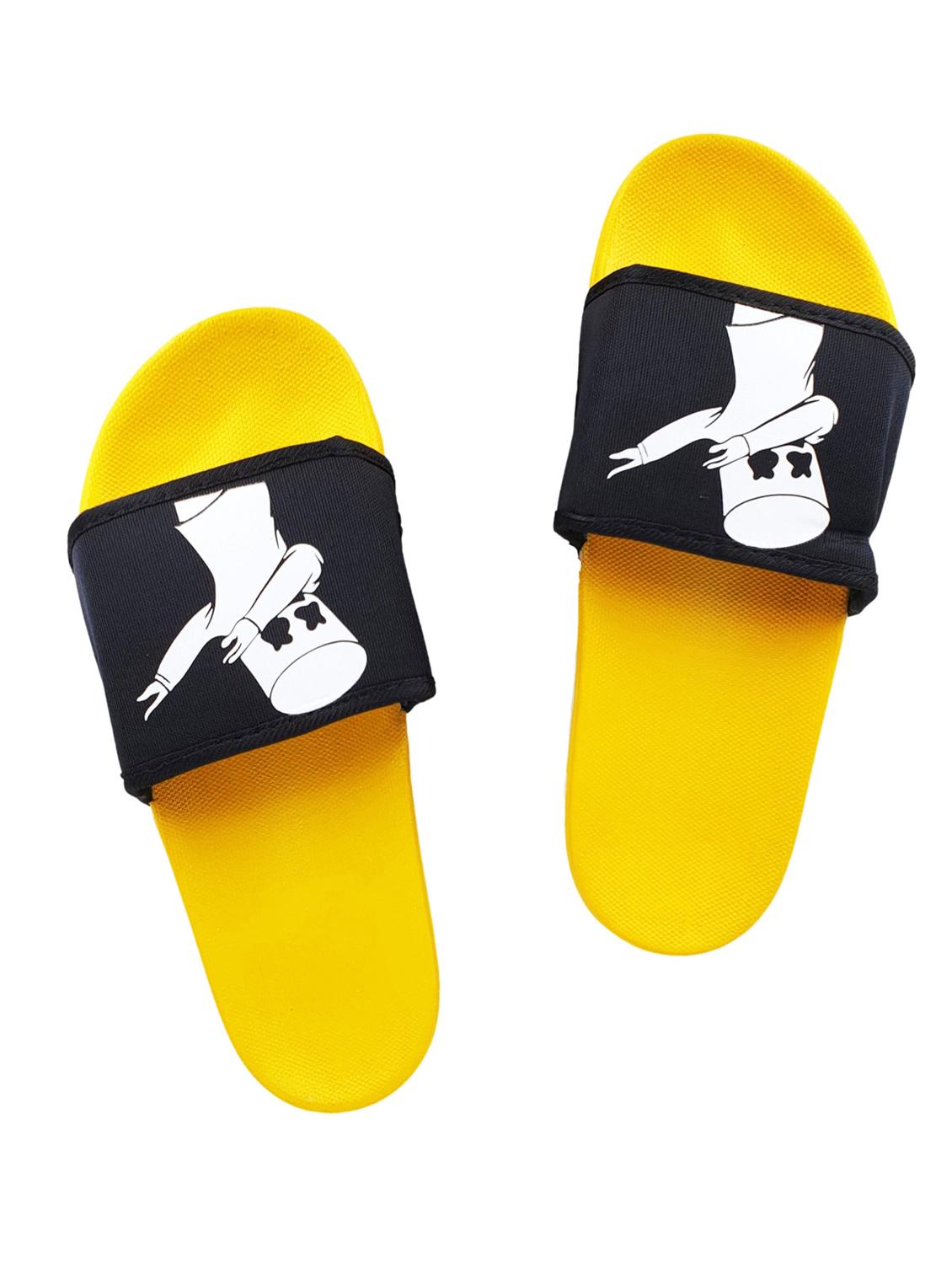 yellow rubber slip on flip flops - 17959749 - Zoom Image - 0