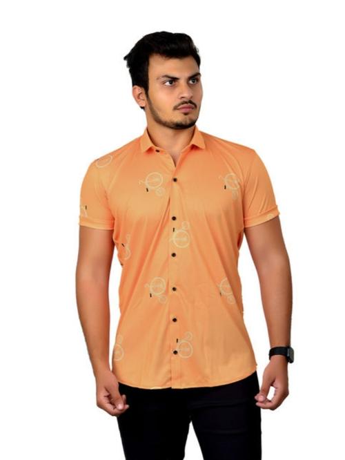 orange cotton shirt - 17960966 -  Standard Image - 0