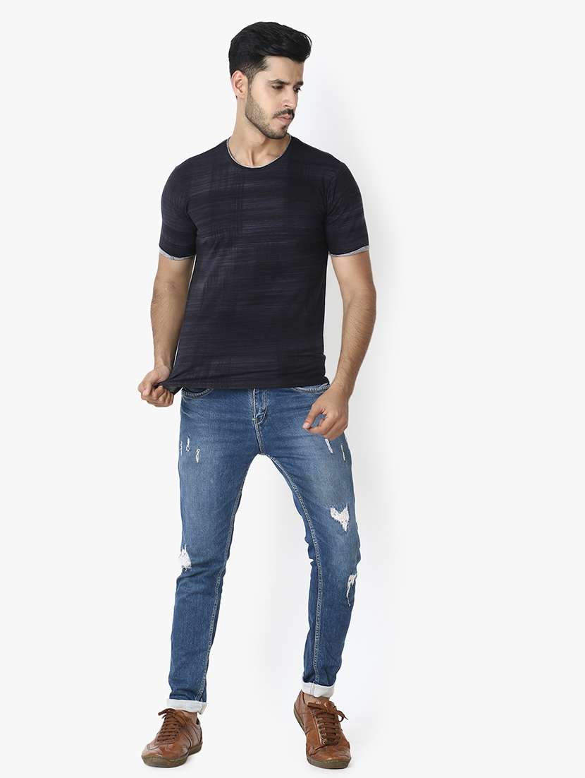 black printed t-shirt - 17961281 -  Standard Image - 3