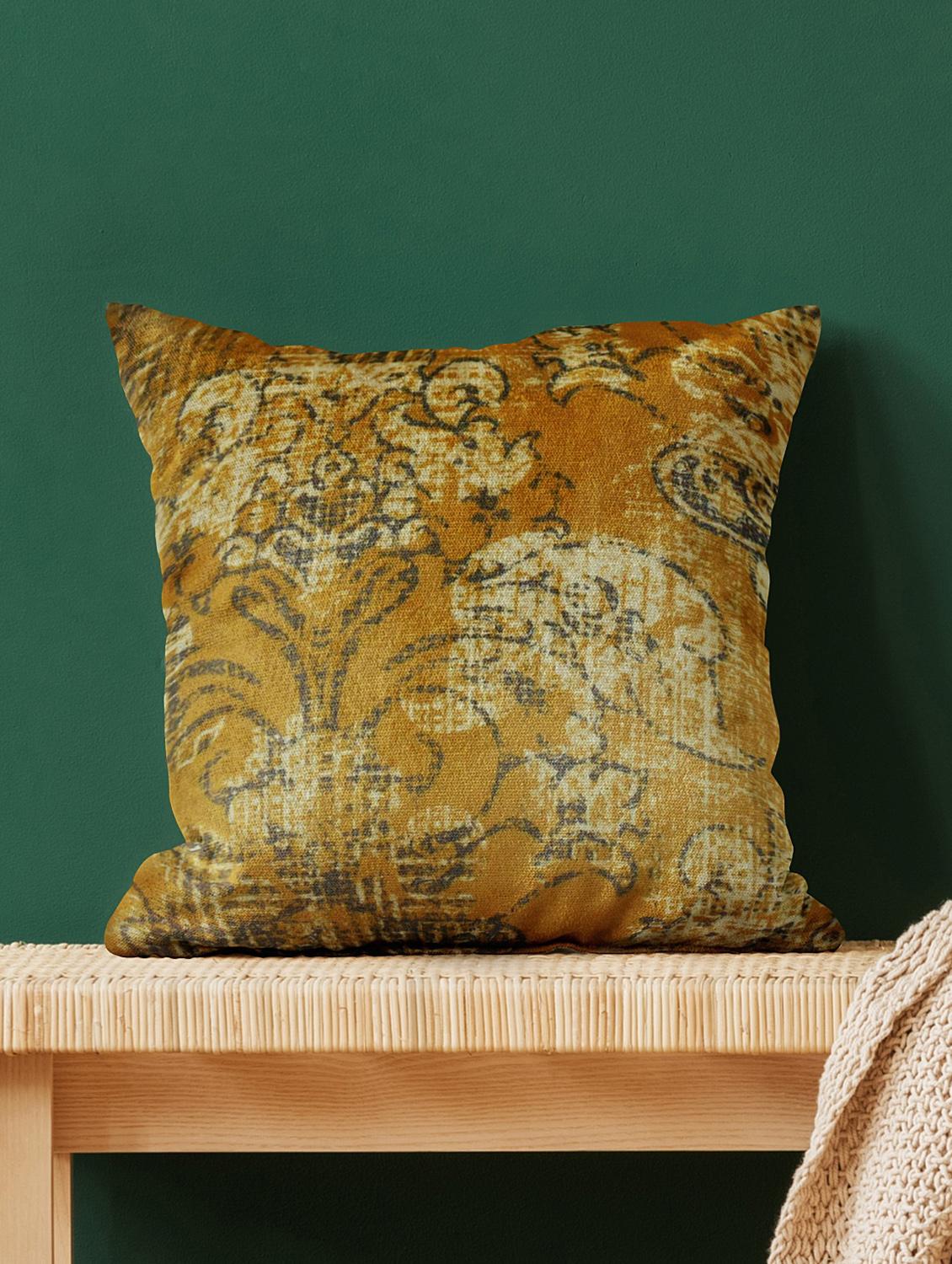 ambbi collections multicolour abstract digital print 100 % satin 16x16 inch cushion cover, set of 1 - 17961961 -  Zoom Image - 0