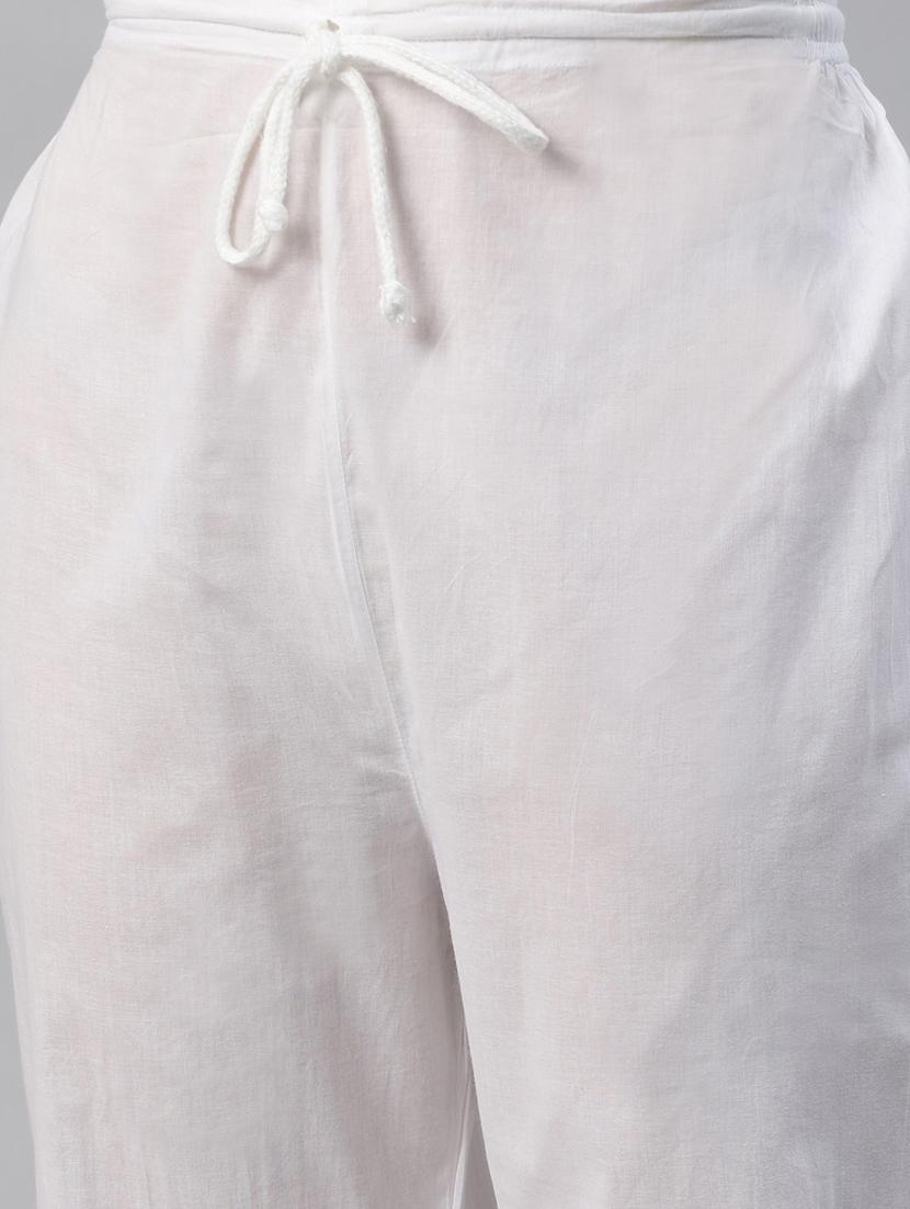 ada hand-embroidered chikankari kurta pant set - 17962081 - Standard Image - 5