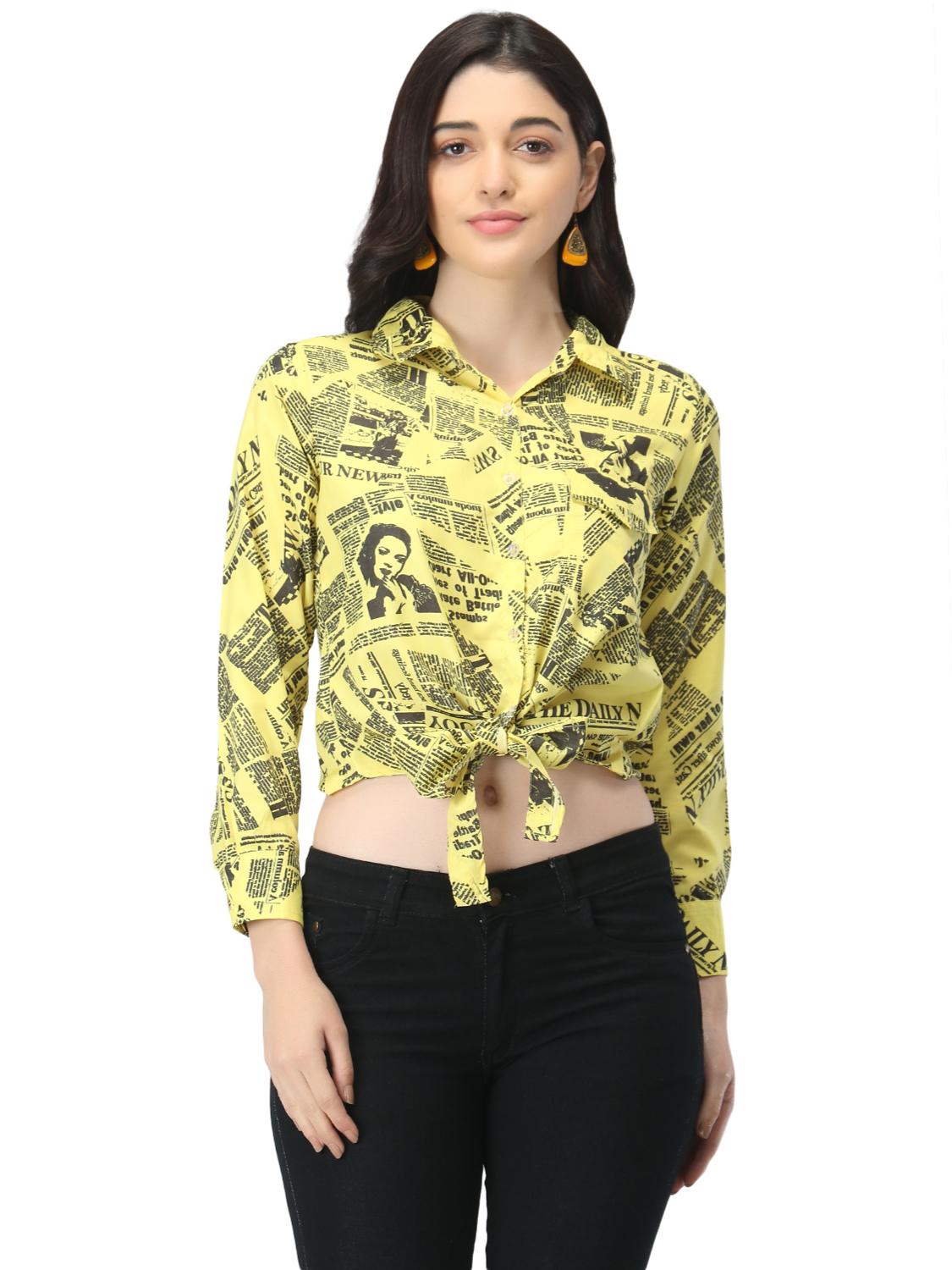 crepe paper print top  - 17962152 -  Zoom Image - 0
