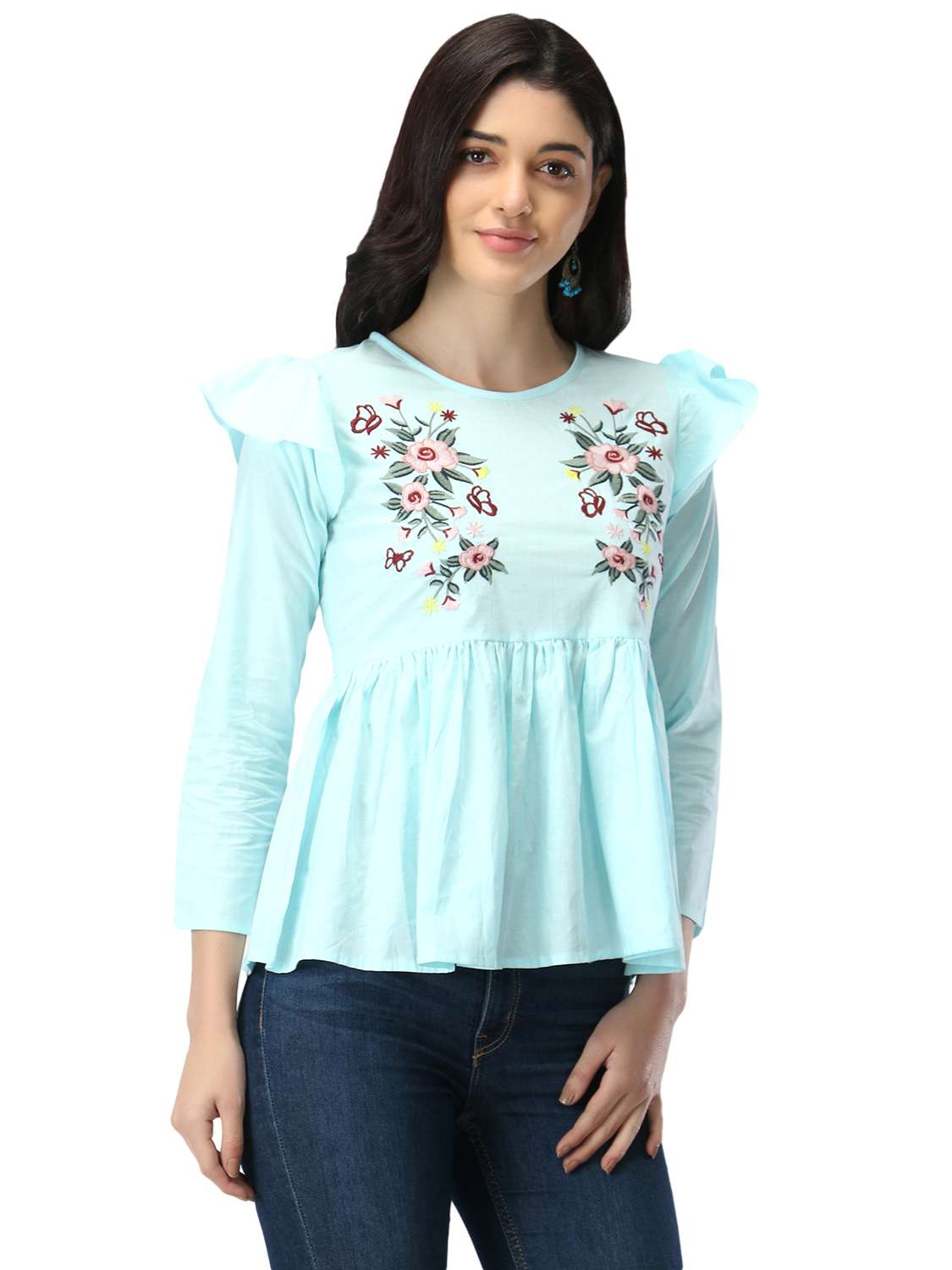 cotton embroidery top  - 17962173 -  Standard Image - 3