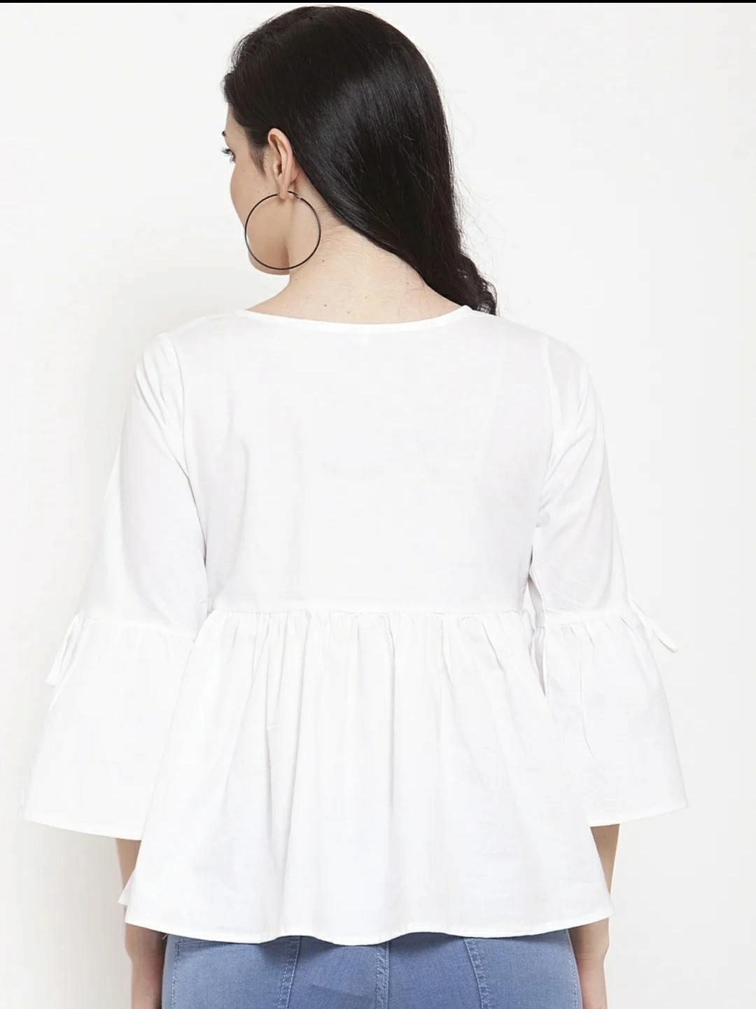 cotton embroidery top - 17962191 - Standard Image - 3