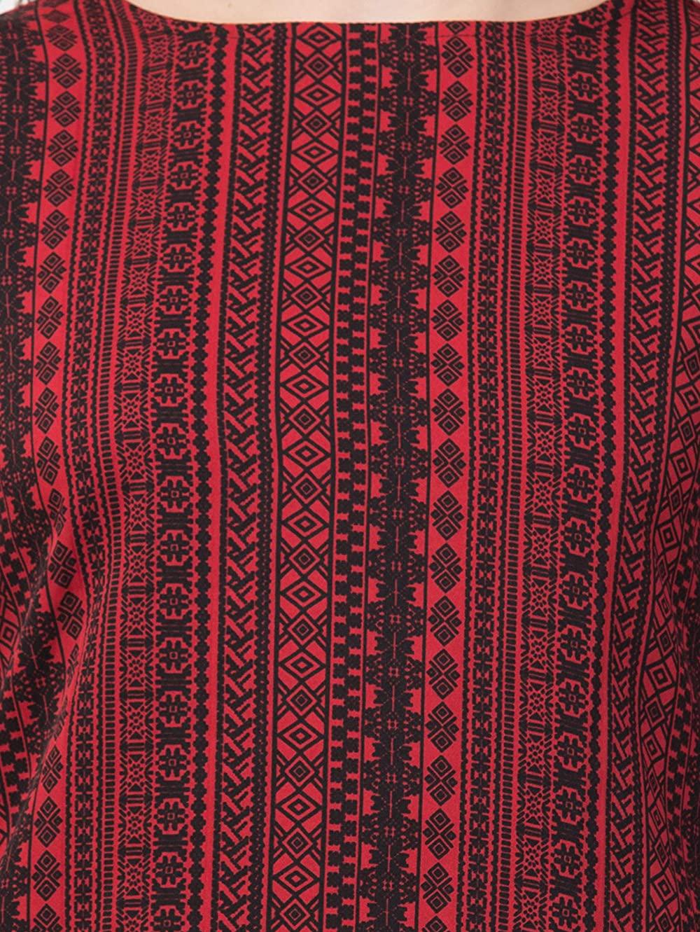 red crepe top - 17962944 - Standard Image - 5