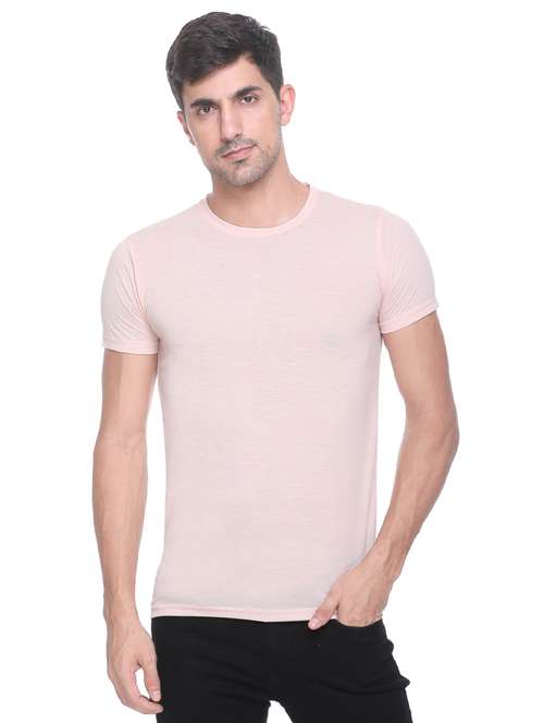 men solids round neck t-shirts - 17965217 -  Standard Image - 0