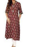 stylist kurti fabric cotton  - 17965543 -  Zoom Image - 0