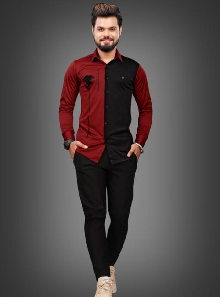 red cotton shirt - 17965682 - Zoom Image - 0