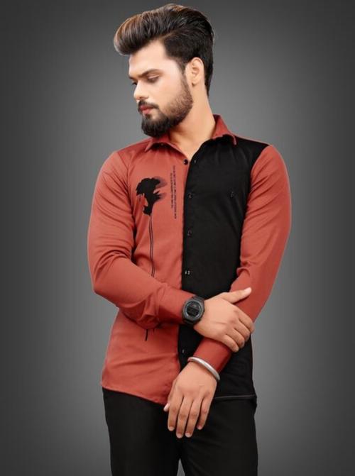 orange cotton shirt - 17967538 - Standard Image - 0