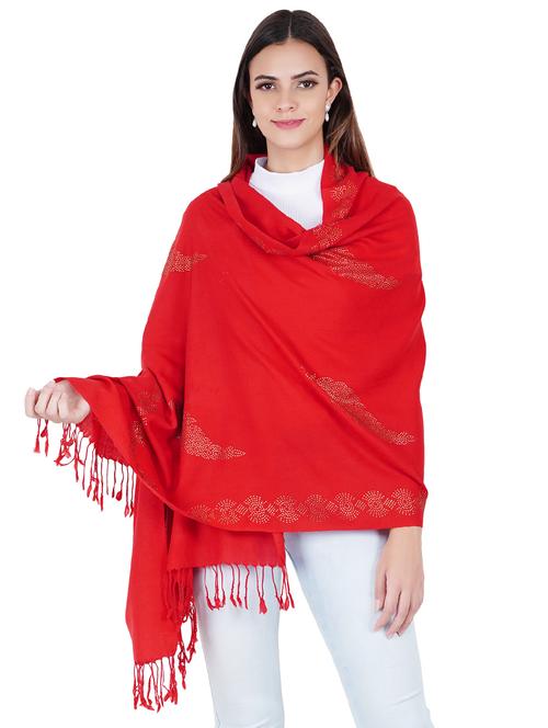 women's red stole - 17967816 -  Standard Image - 0
