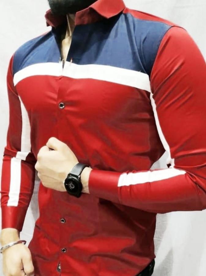 red cotton shirt - 17968360 - Zoom Image - 0