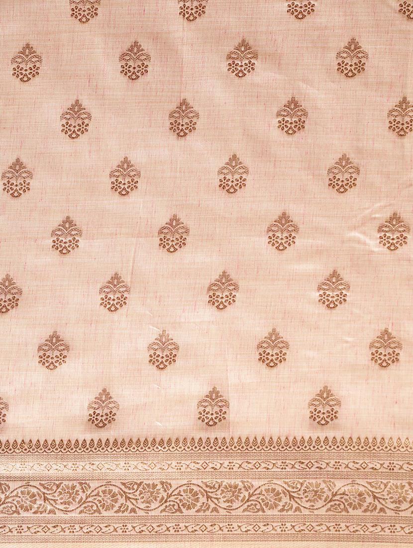 pink silk blend banarasi saree with blouse - 17969052 - Standard Image - 5
