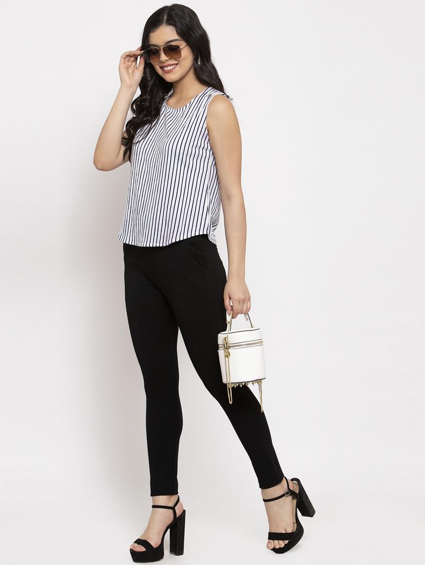 high rise solid jegging - 17970411 - Standard Image - 3